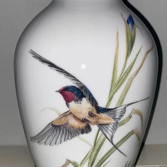 Franklin Porcelain The Meadowland Bird Vase by Basil Ede Limited